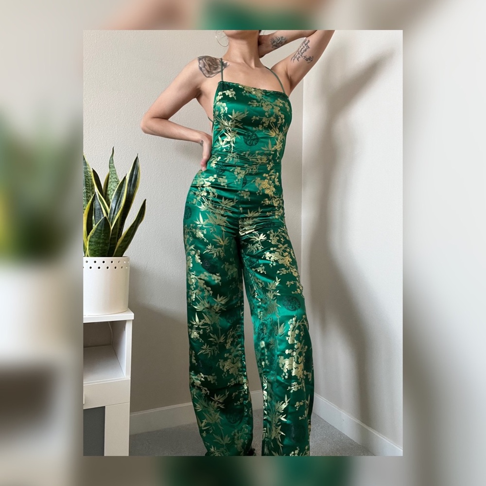 Green Oriental jumpsuit